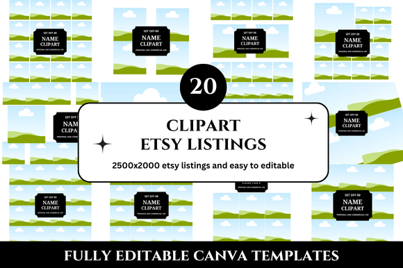 20 Clipart Etsy Listings Mockup: Elevate Your Shop's Visuals
