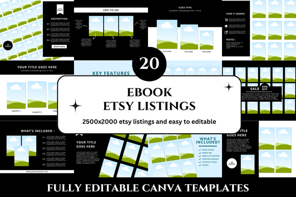 20 Ebook Etsy Listings Mockup: A Professional Toolkit for Sellers