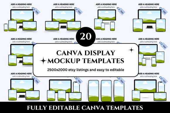 20 Etsy Display Listings Mockup: Your Shop's Visual Upgrade