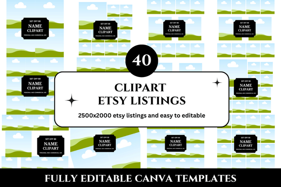 40 Clipart Etsy Listings Mockup: Elevate Your Digital Shop