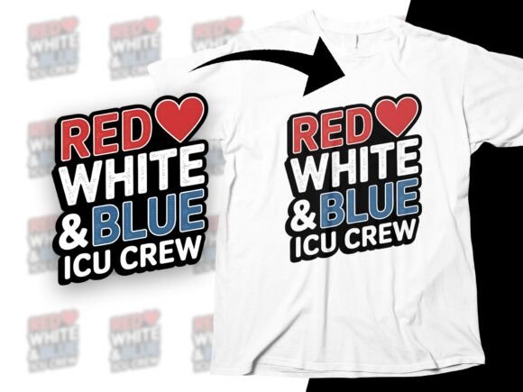 Celebrate Independence with ICU Crew 4th July PNG Design