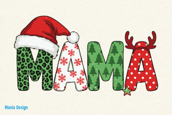 Christmas Mama Claus PNG Deer Winter Mom: A Festive Design Asset