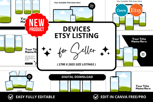 Devices Etsy Listings Mockup: Elevate Your Digital Shop