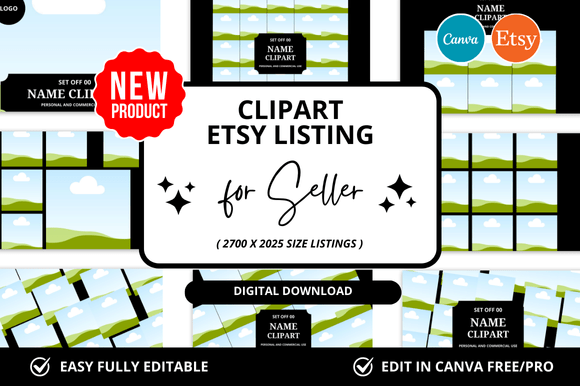Elevate Your Etsy Shop: Mastering Clipart Etsy Listings Mockup