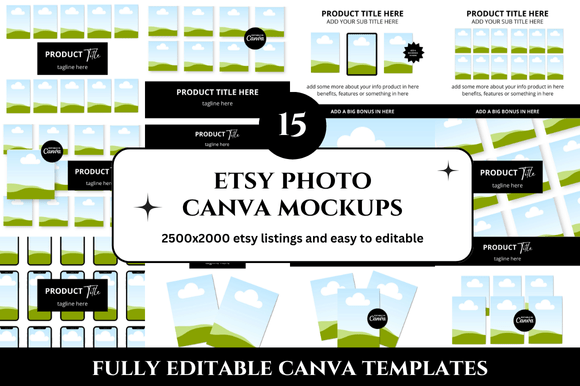Elevate Your Etsy Shop with 15 Listings Photos Mockups