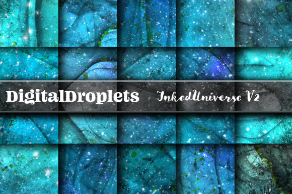 Inked Universe Vol. 2: Swirling Glitter & Alcohol Ink Papers