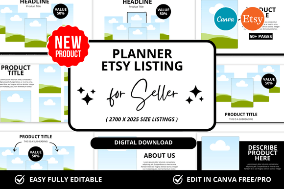 Planner Etsy Listings Mockup: Elevate Your Shop