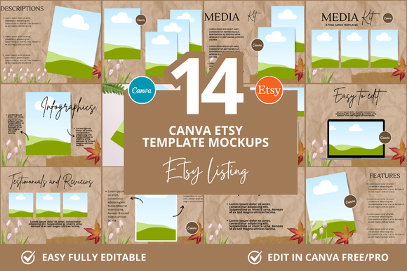 Professional Etsy Listings Mockup for Your Digital Shop