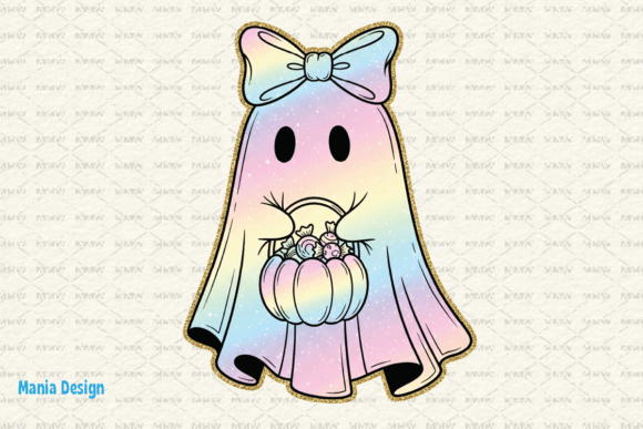 Retro Neon Pastel Ghost Halloween PNG: Your Spooky Season Secret Weapon