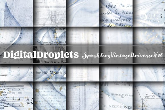 Sparkling Vintage Universe Vol. 16: Digital Paper Set Review