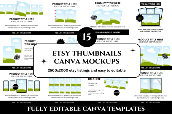 Transform Your Etsy Shop with 15 Etsy Thumbnails Mockup Templates