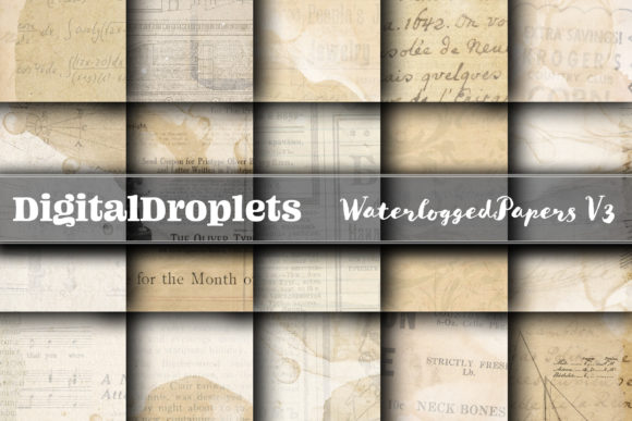 Waterlogged Papers Vol. 3: Vintage Texture for Modern Design