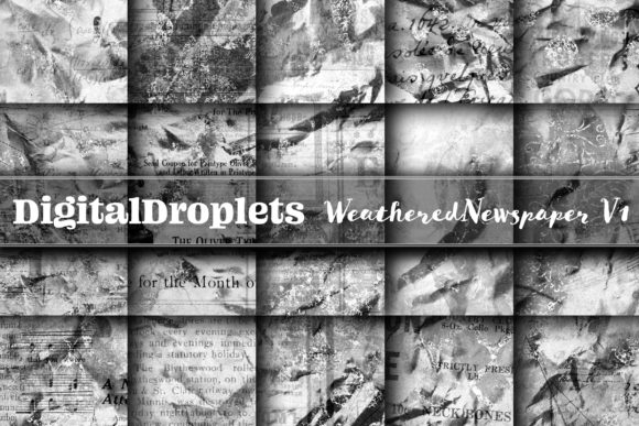 Weathered Newspaper Vol. 1: A Designer's Textured Toolkit