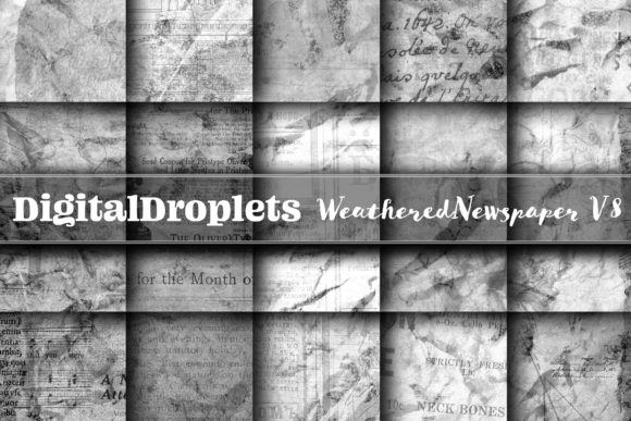 Weathered Newspaper Vol. 8 | Collection: Vintage Charm Meets Modern Craft